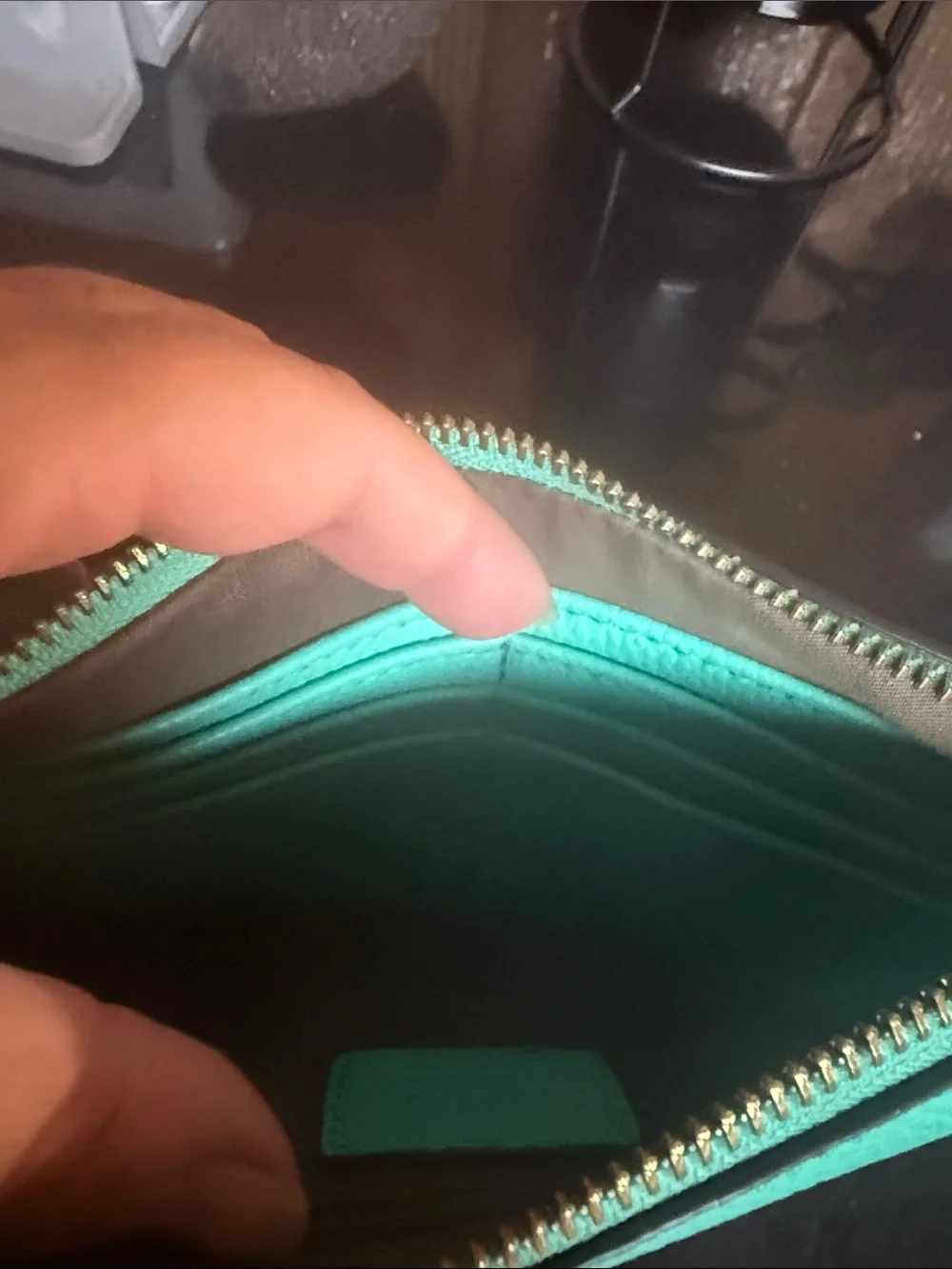Women’s Teal Wristlet Clutch - No Brand